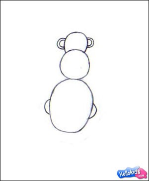 300x364 How To Draw Monkey - Monkey Drawing Step By Step