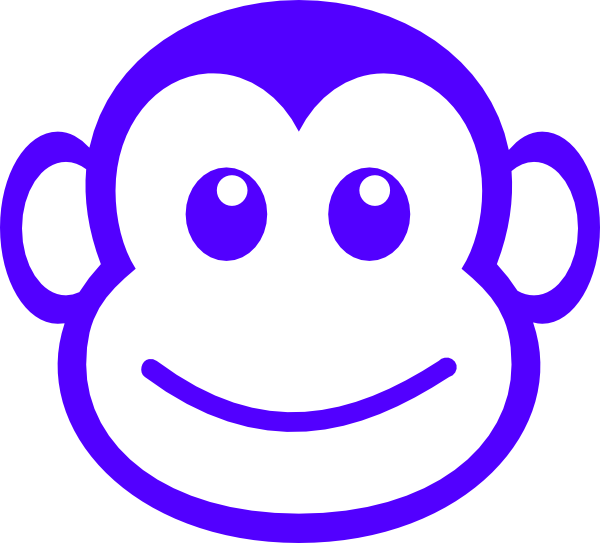 600x543 Monkey Face Clip Art - Monkey Face Drawing