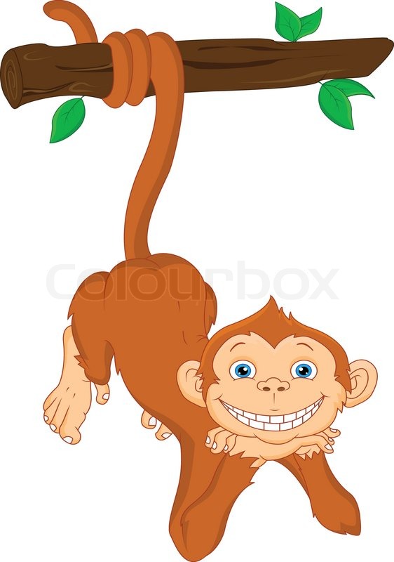 Monkey Hanging From Tree Drawing at Explore