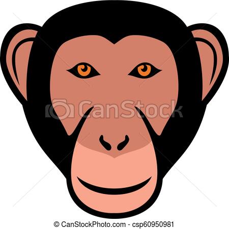 450x451 Monkey Head - Monkey Head Drawing