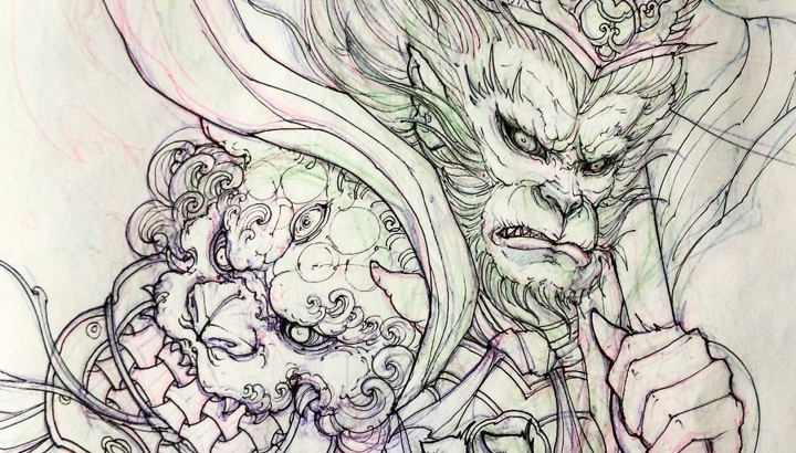 720x410 Inkworkshops - Monkey King Drawing