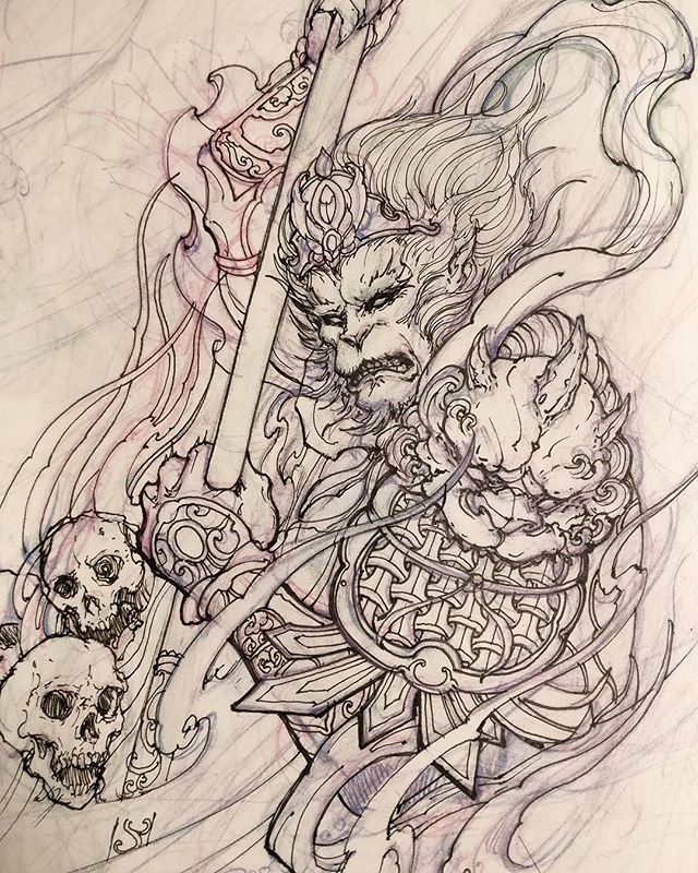 640x800 monkey week - Monkey King Drawing