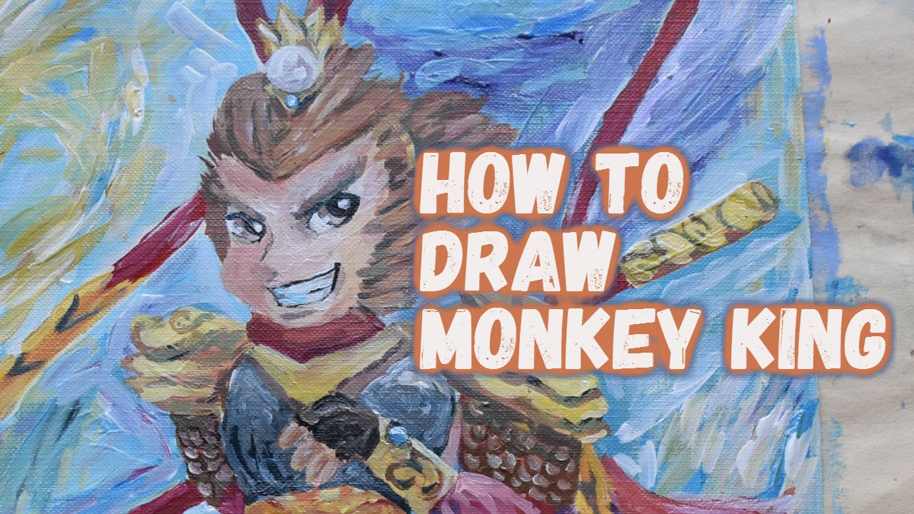 1280x720 How To Draw Monkey King - Monkey King Drawing