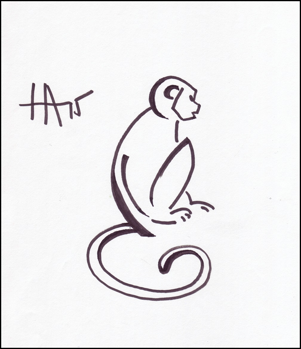 1008x1169 Outline Drawing Monkey For Free Download - Monkey Outline Drawing