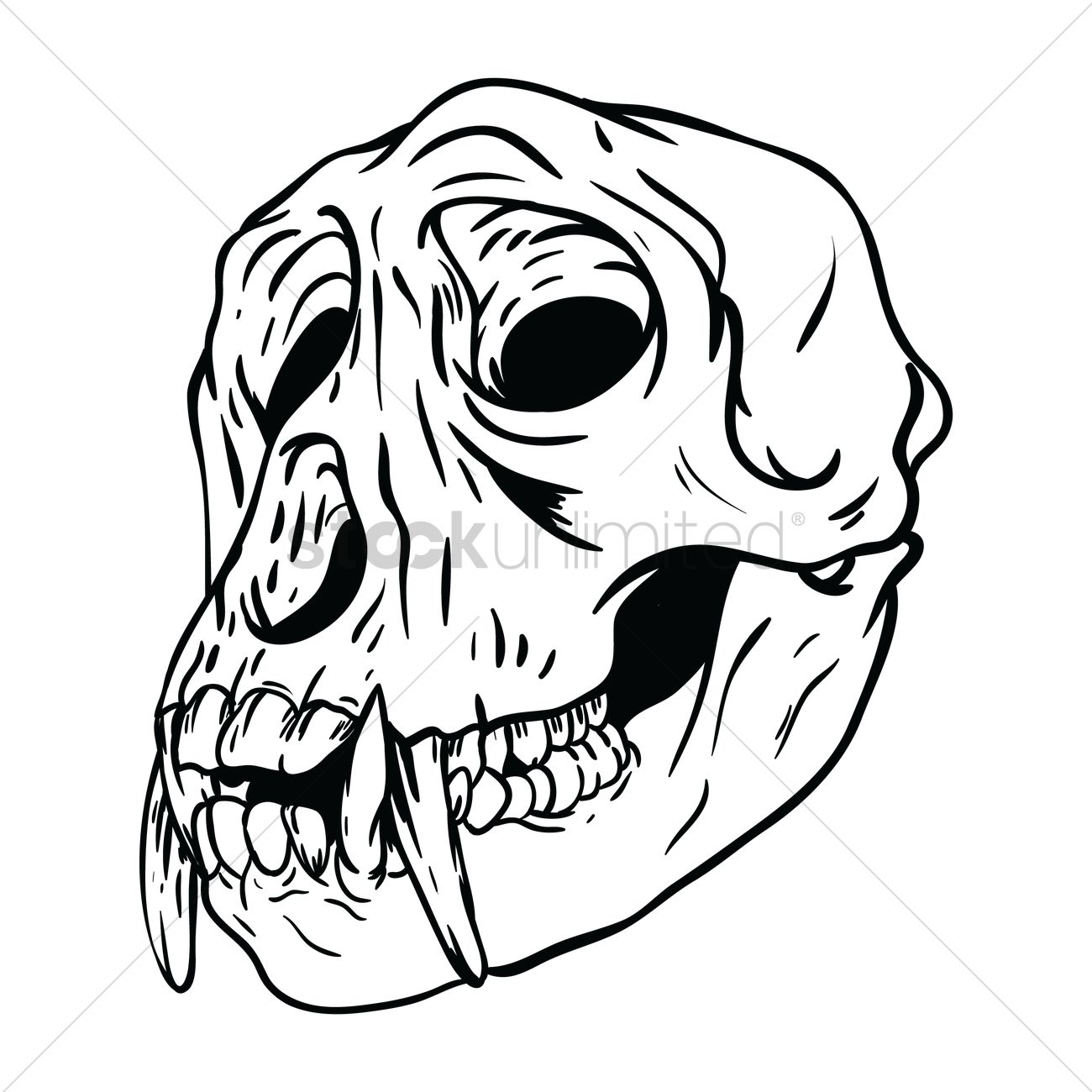 1300x1300 Free Monkey Skull Vector Image - Monkey Skull Drawing
