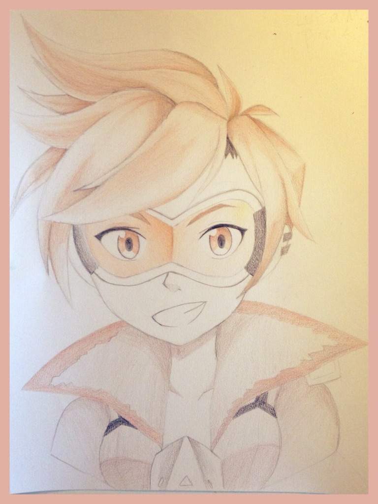 768x1024 monochromatic tracer overwatch amino - Monochromatic Drawing