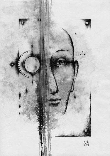 375x531 Man With Monocle Drawing - Monocle Drawing