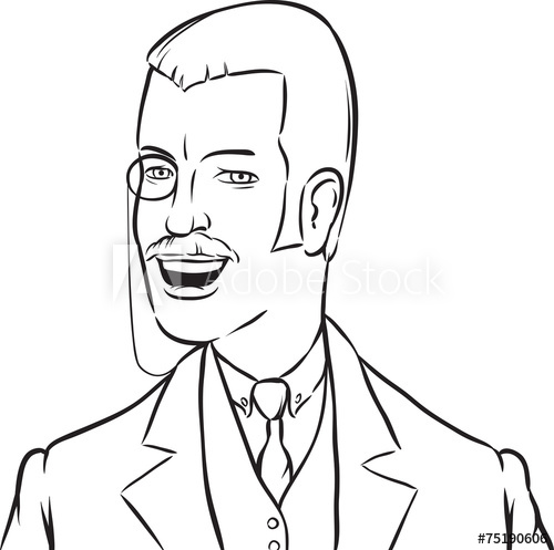 500x497 Whiteboard Drawing - Monocle Drawing
