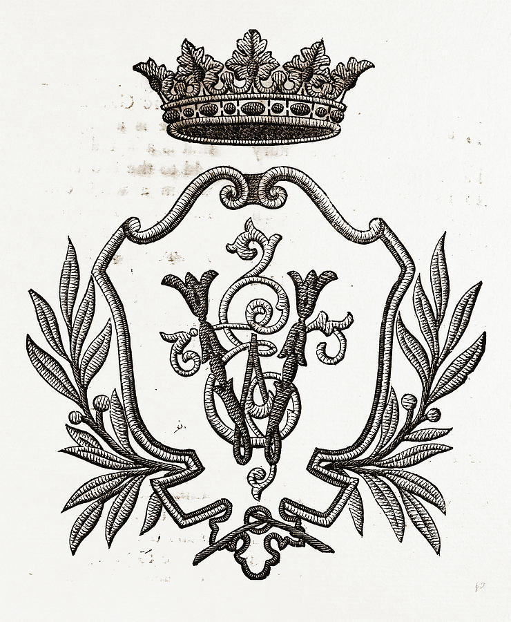 740x900 Monogram Et W Needlework Drawing - Monogram Drawing