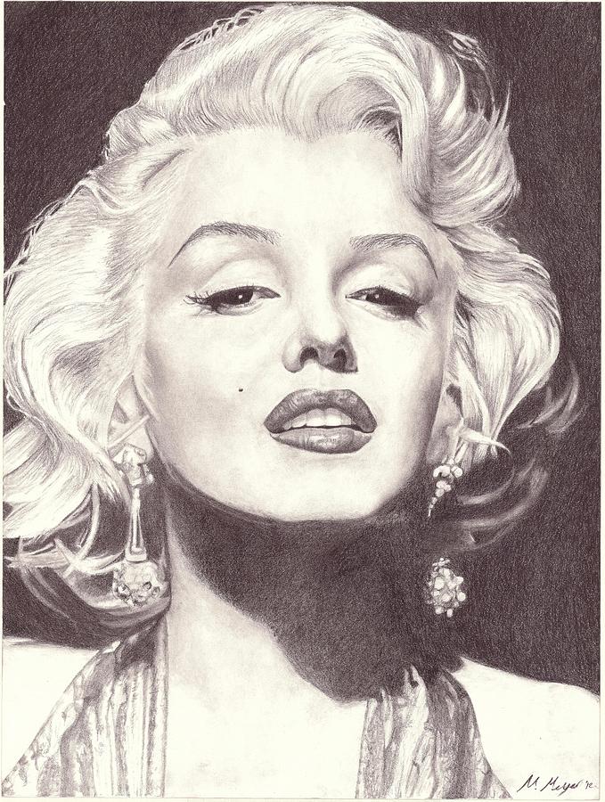 679x900 marilyn monroe portrait drawing drawing - Monroe Drawing