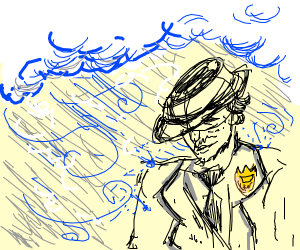 300x250 Inspector In A Monsoon Drawing - Monsoon Drawing