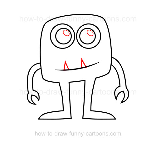 500x457 How To Draw A Monster - Monster Drawing