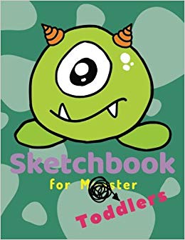 260x336 sketchbook for toddlers drawing blank notebook - Monster Drawing For Kids