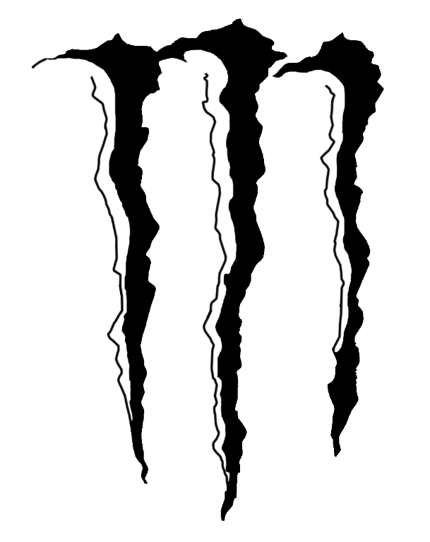609x768 monster energy logo stencil - Monster Energy Drawings