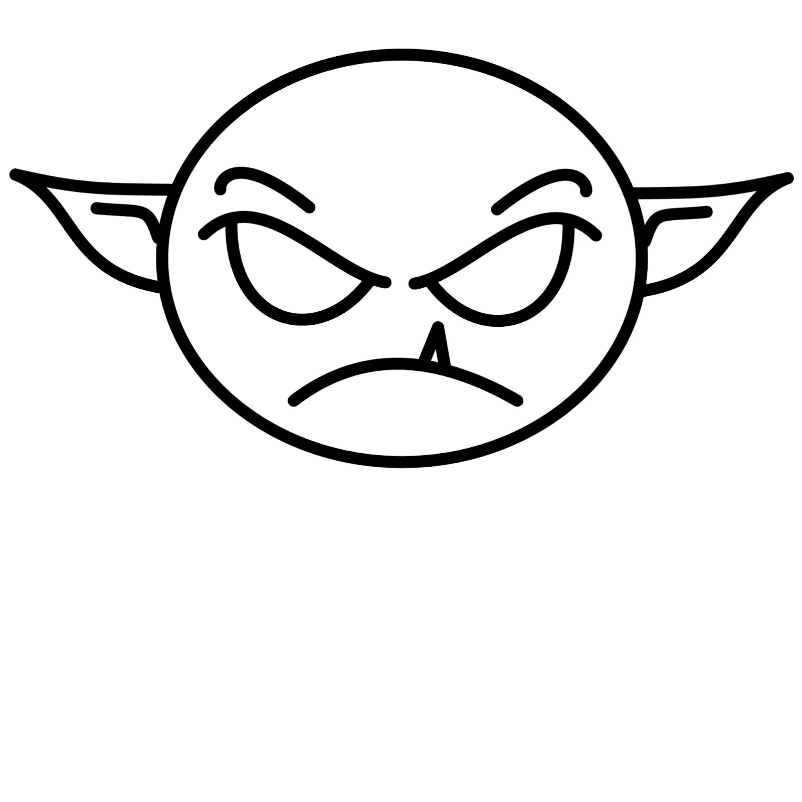 1600x1600 how to draw cartoons monster - Monster Face Drawing