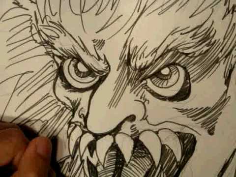 480x360 How To Draw A Monster Face - Monster Face Drawing
