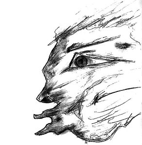 Monster Face Drawing at PaintingValley.com | Explore collection of ...