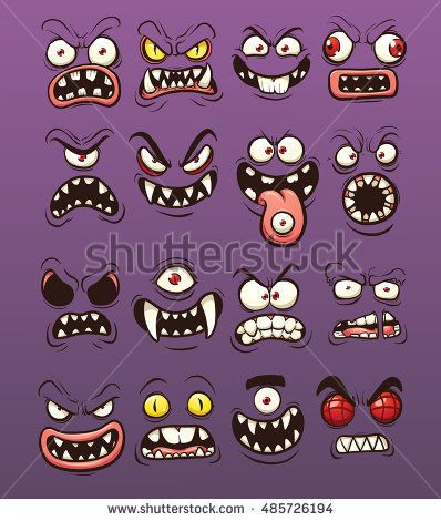 Monster Face Drawing at PaintingValley.com | Explore collection of ...