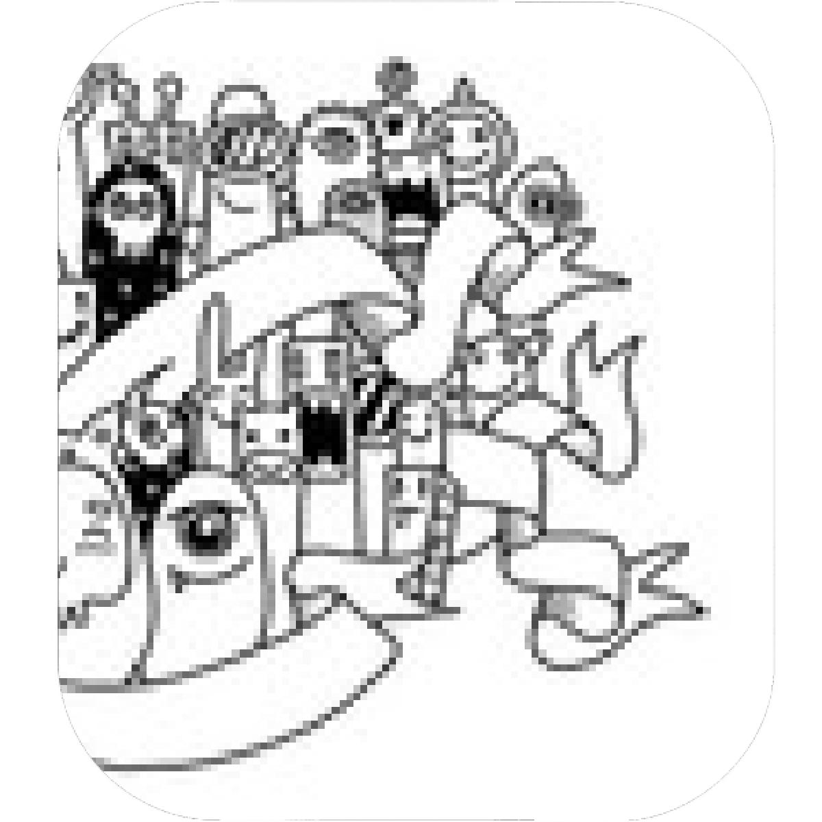 1200x1200 Designs Mein Mousepad Design Mousepad Selbst Designen - Monster Hand Drawing