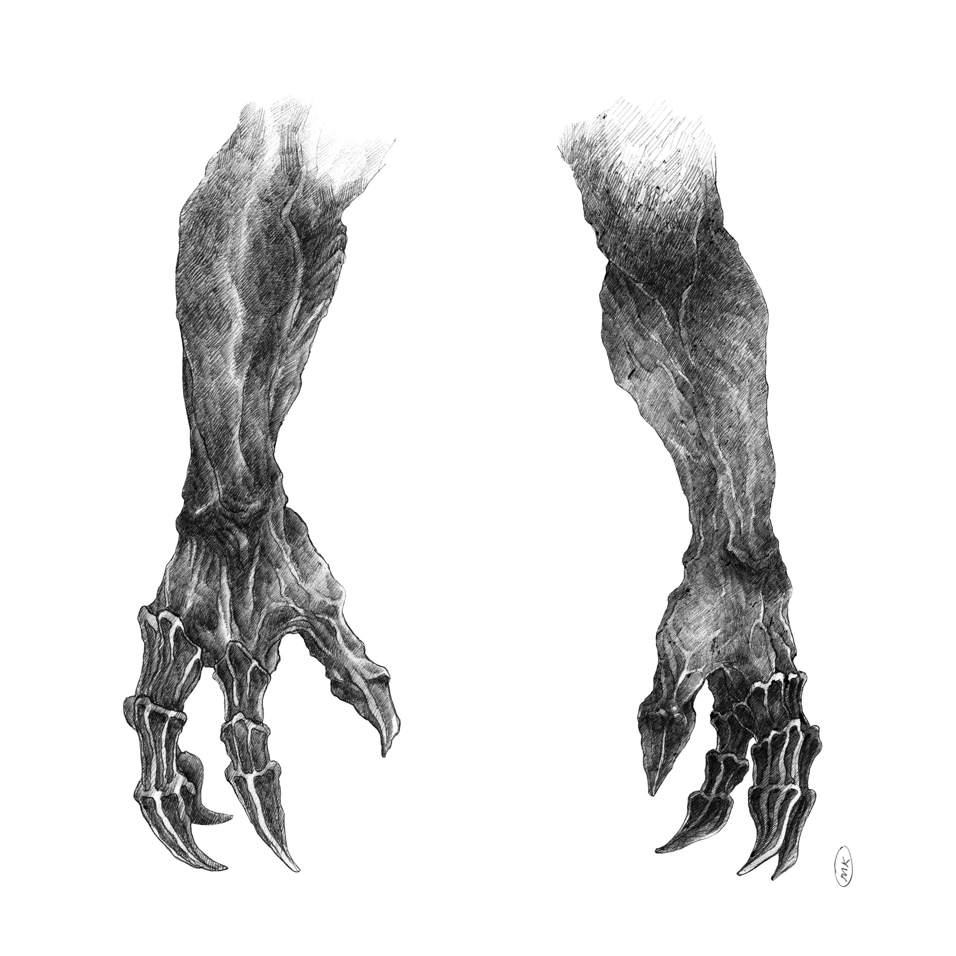 1920x1920 Monster Drawing Hand For Free Download - Monster Hand Drawing