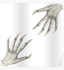 210x230 monster hands drawing posters redbubble - Monster Hand Drawing