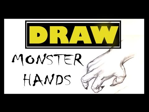 480x360 Tips To Drawing Hands How To Draw Monster Hands - Monster Hand Drawing