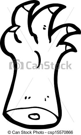 282x470 Cartoon Monster Hand - Monster Hand Drawing