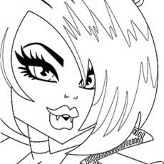 230x230 clawdeen wolf monster high coloring pages - Monster High Clawdeen Wolf Drawing
