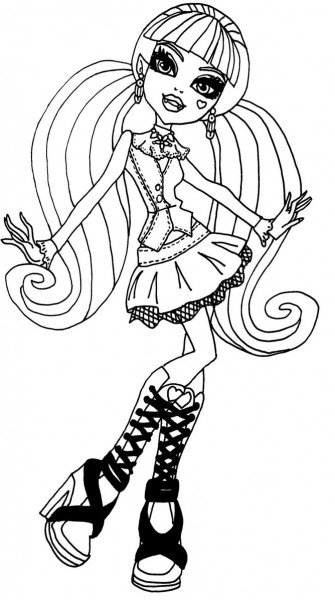 Monster High Draculaura Drawing at PaintingValley.com | Explore ...