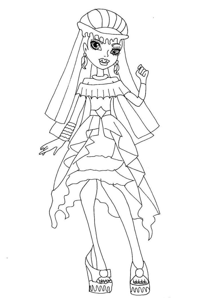 736x1041 monster high draculaura drawing - Monster High Draculaura Drawing