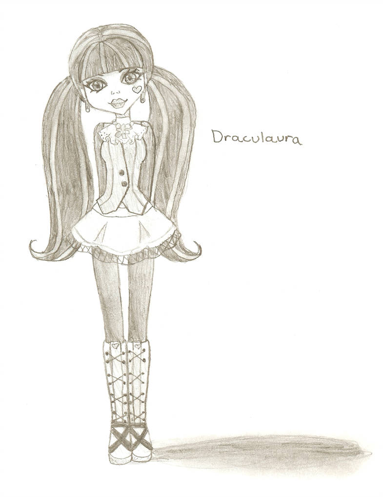 785x1018 monster high draculaura - Monster High Draculaura Drawing