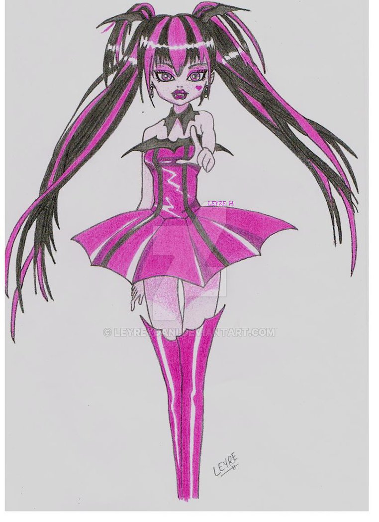 762x1048 monster high draculaura - Monster High Draculaura Drawing