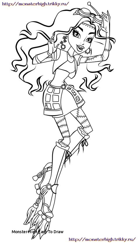 474x845 monster high easy to draw draculaura is learning dancing coloring - Monster High Draculaura Drawing