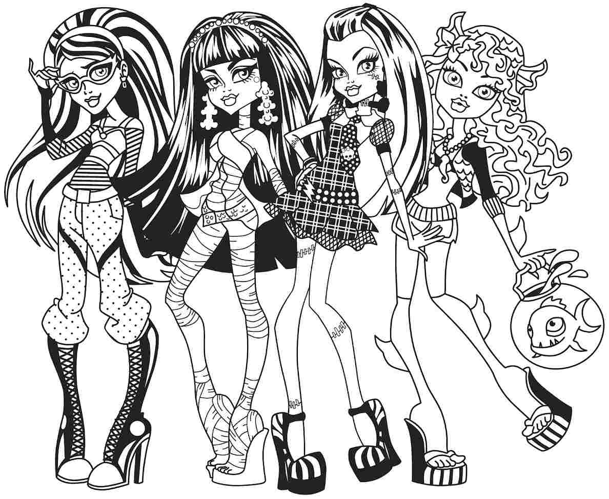 Monster High Drawing Games at Explore collection