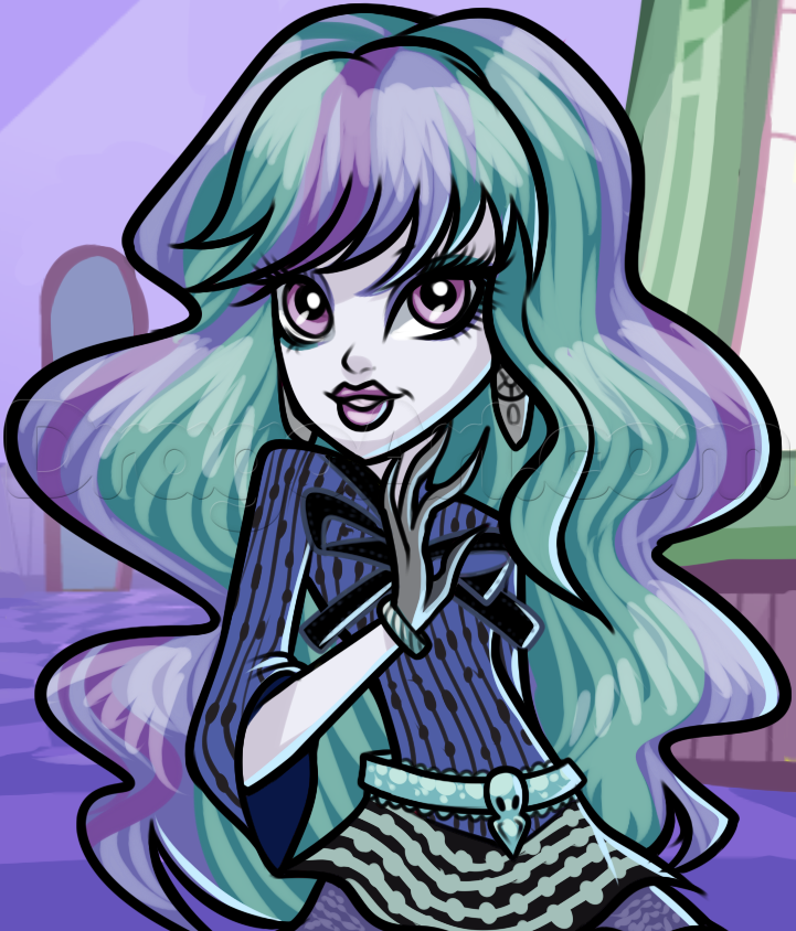 721x844 how to draw twyla, monster high art monster high - Monster High Drawing Online
