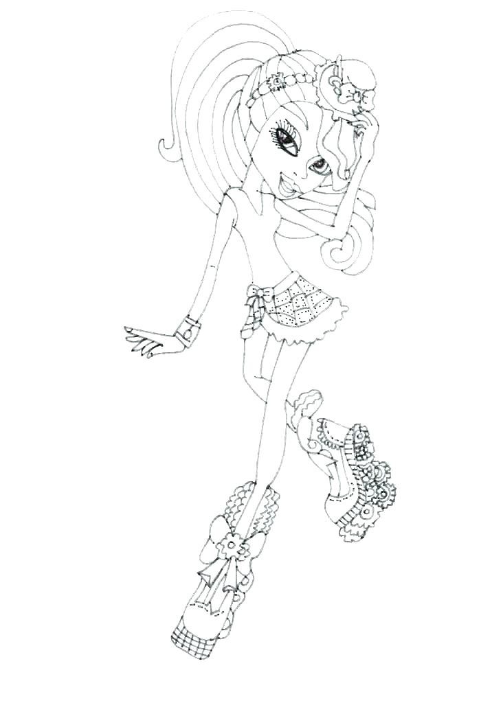 732x1024 coloring pages monster high pets free monster high coloring pages - Monster High Drawing Online