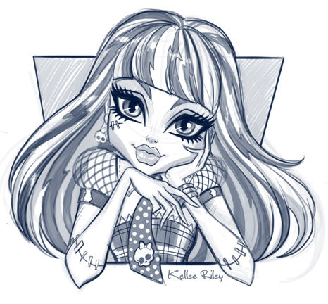 Monster High Drawings at PaintingValley.com | Explore collection of ...