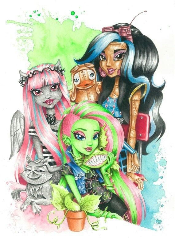 570x778 monster high book cover drawing monsterhigh monster high - Monster High Drawings