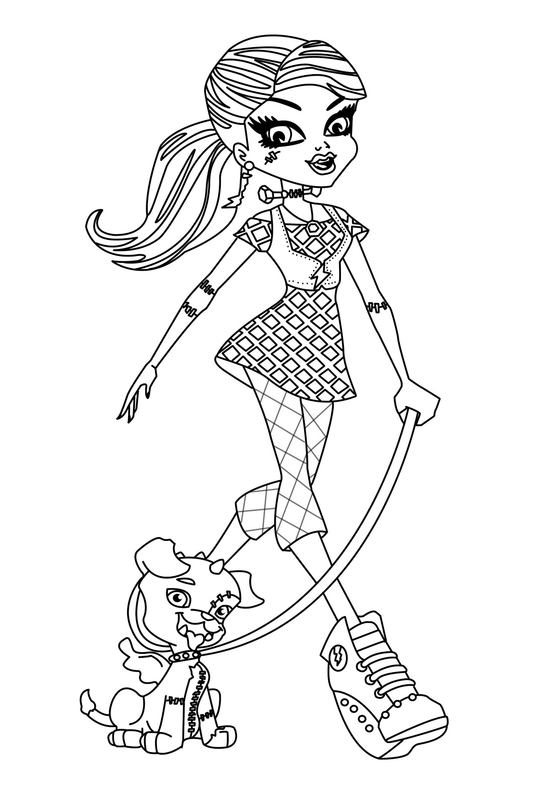 1131x1600 Monster High Drawing Kiddypicts - Monster High Drawings