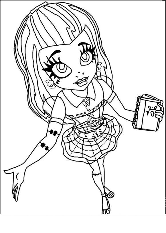580x812 Fancy Monster High Coloring Pages Drawing Pictures - Monster High Drawings