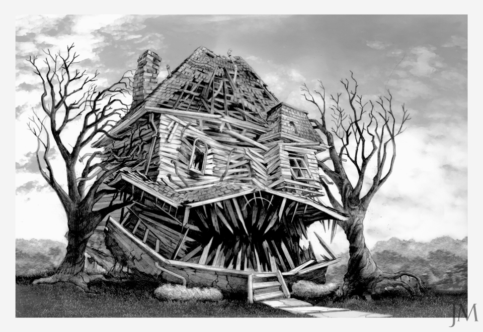 monster house coloring page