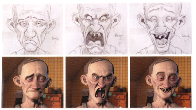 400x225 Bill's Sketchblog Monster House Expressions - Monster House Drawing