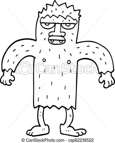 Monster Line Drawing