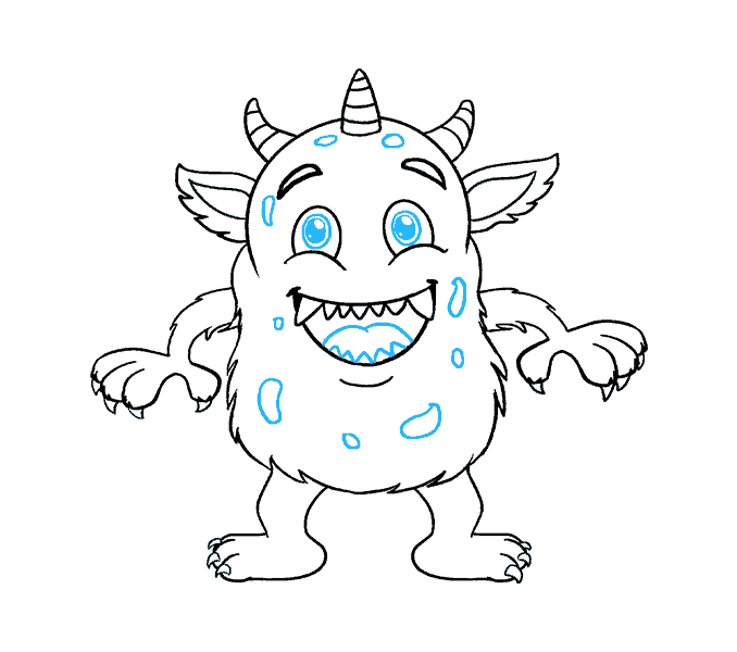 Monster Line Drawing at Explore collection of