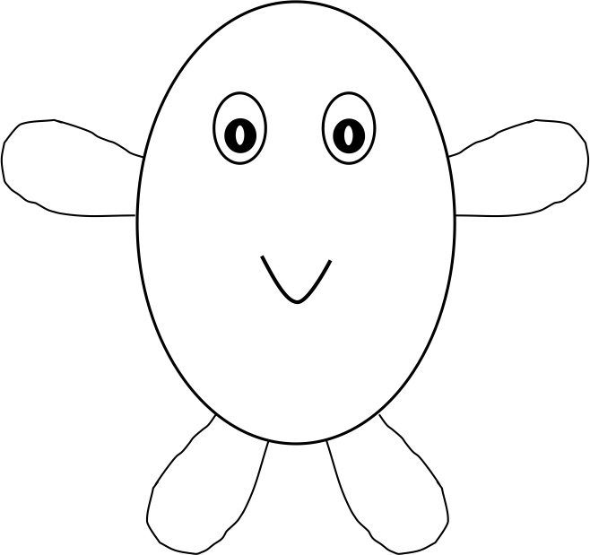 658x619 Kindergarten Texture Monsters - Monster Line Drawing