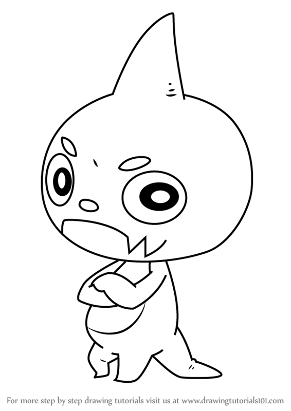 566x800 learn how to draw oragon from monster strike the movie - Monster Line Drawing