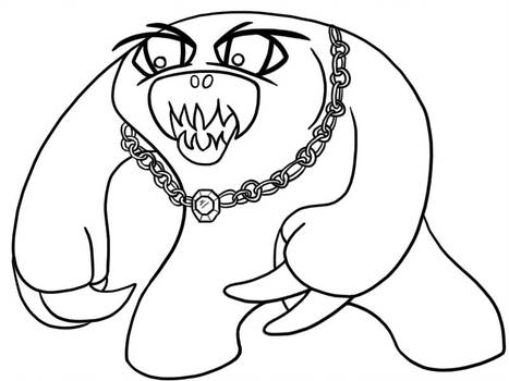 467x350 Monster Line Art - Monster Line Drawing