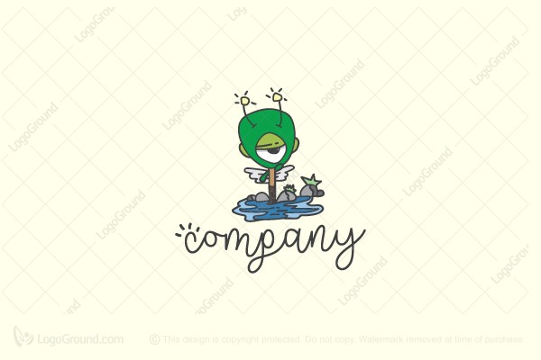 600x400 Funny Alien Monster Logo - Monster Logo Drawing