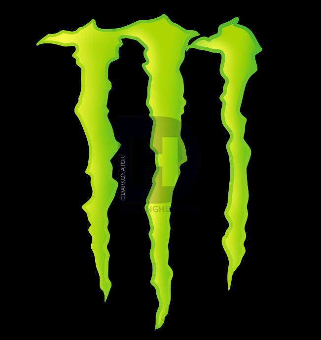 651x689 how to draw monster energy logo, monster logo, step - Monster Logo Drawing