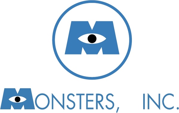 600x379 Monster Inc Free Vector In Encapsulated Postscript - Monster Logo Drawing
